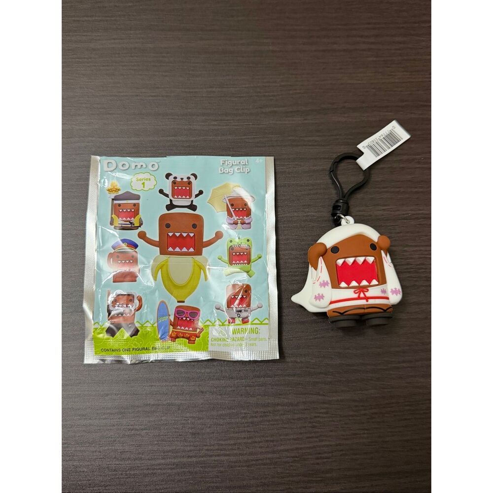 Domo Costumes Figural Bag Clip Keychain CHASE - Traditional Japan Domo